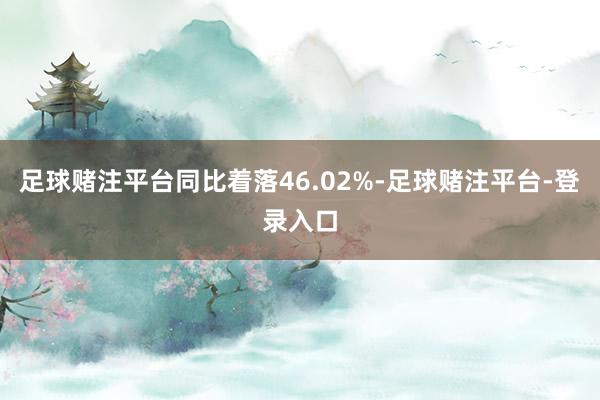 足球赌注平台同比着落46.02%-足球赌注平台-登录入口