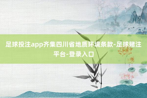 足球投注app齐集四川省地质环境条款-足球赌注平台-登录入口